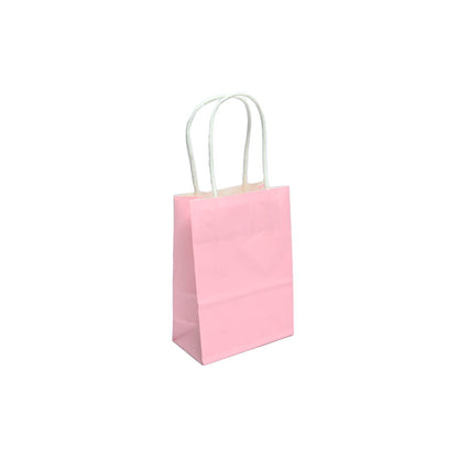 12 Bolsas de Papel Kraft 12x15x6cm con Manilla – Boutique y Cumpleaños