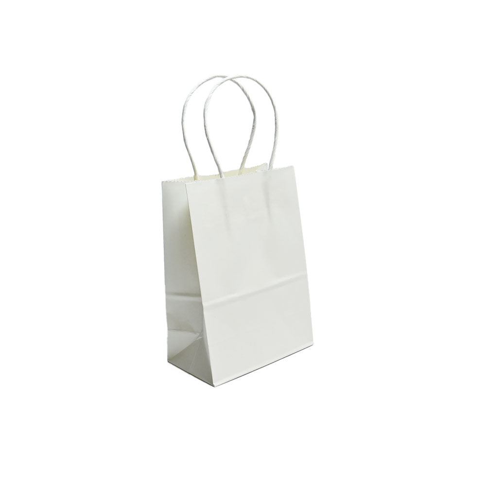 12 Bolsas de Papel Kraft 12x15x6cm con Manilla – Boutique y Cumpleaños