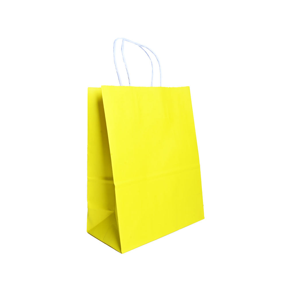 12 Bolsas de Papel Kraft 12x15x6cm con Manilla – Boutique y Cumpleaños
