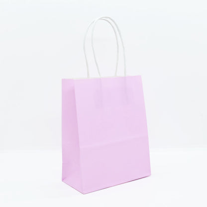 12 Bolsas de Papel Kraft 12x15x6cm con Manilla – Boutique y Cumpleaños
