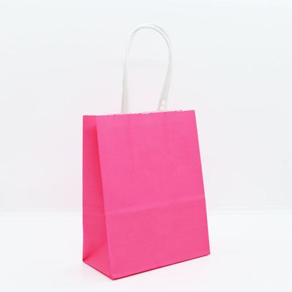 12 Bolsas de Papel Kraft 13x21x8cm con Manilla – Boutique y Cumpleaños