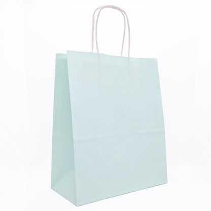 12 Bolsas de Papel Kraft 26x33x12cm con Manilla – Boutique y Cumpleaños