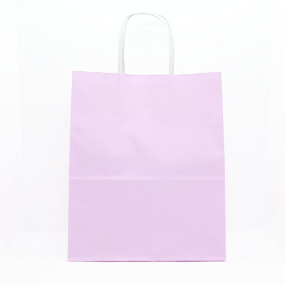 12 Bolsas Colores Kraft 26x33x12cm Boutique Cumpleaños Color: Lila