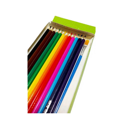 Lápices 12 Colores Acuarelables Arte top + Pincel