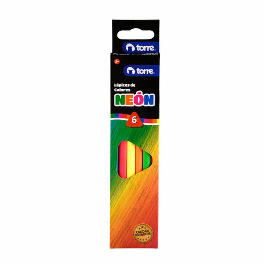 Lápices De Colores Neón Torre