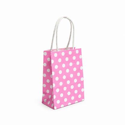 12 Bolsas de Papel Kraft 12x15x6cm con Manilla – Boutique y Cumpleaños