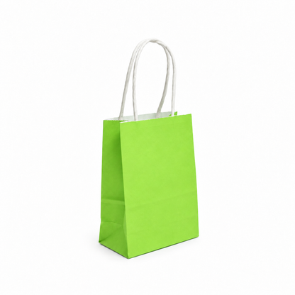 12 Bolsas de Papel Kraft 12x15x6cm con Manilla – Boutique y Cumpleaños
