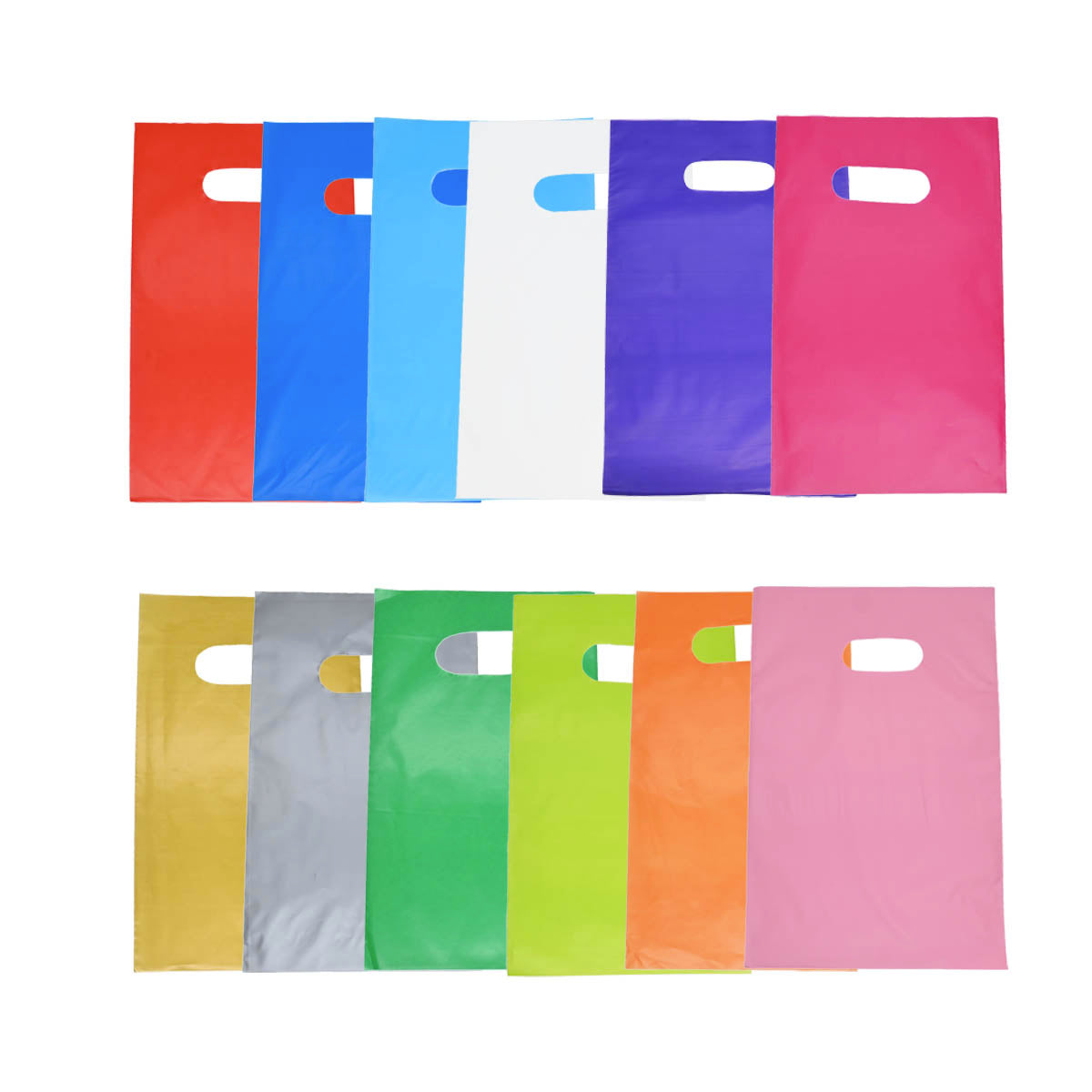 Bolsa Boutique Plástica 15x25 cm – 12 Colores | Pack 50 Unidades