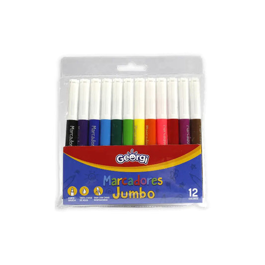 Marcadores Jumbo Georgi 12 unidades