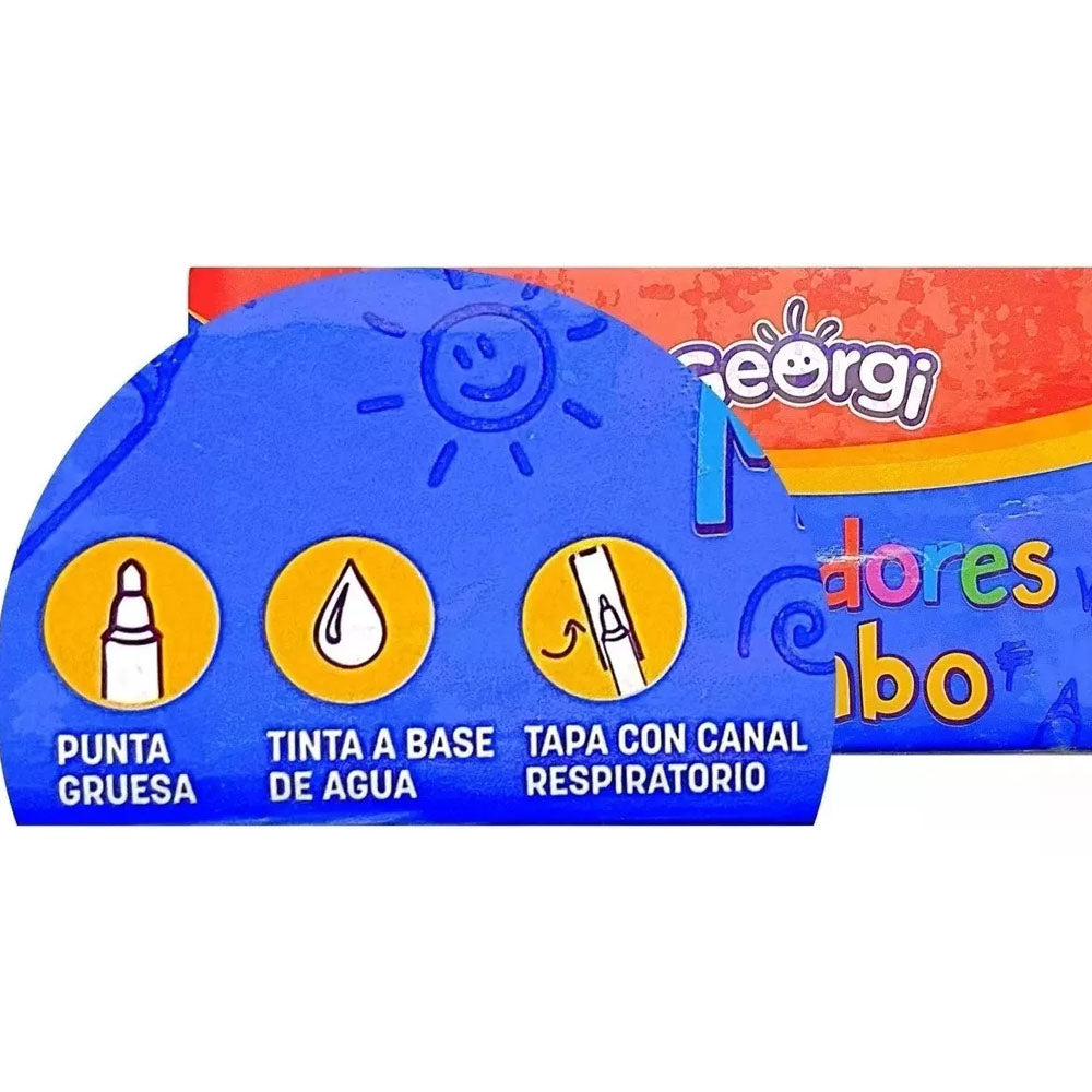 Marcadores Jumbo Georgi 12 unidades